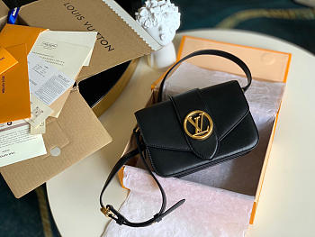 Louis Vuitton Pont 9 In Black M55948 Size 23x15x8cm