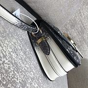 Louis Vuitton Pont 9 In Black&White Crocodile M55948 Size 23x15x8cm - 4