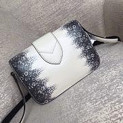 Louis Vuitton Pont 9 In Black&White Crocodile M55948 Size 23x15x8cm - 3