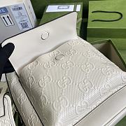 Gucci GG Embossed Backpack In White 658579 Size 27×37×13cm - 6