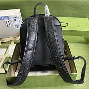 Gucci GG Embossed Backpack In Black 658579 Size 27×37×13cm - 3