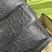 Gucci GG Embossed Backpack In Black 658579 Size 27×37×13cm - 6