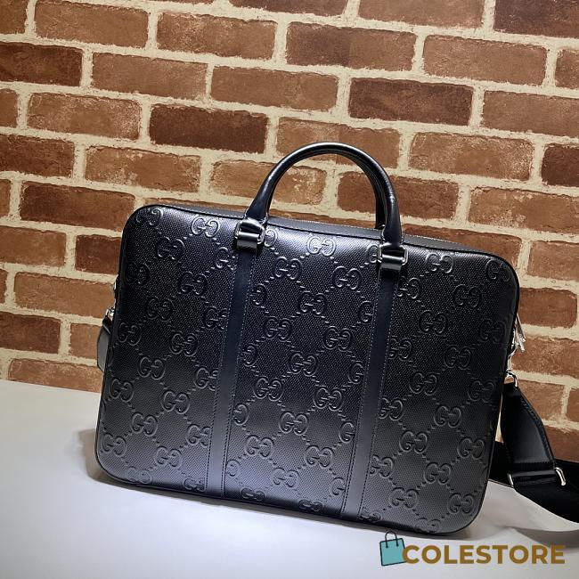 Gucci GG Embossed Briefcase 658573 Size 40×29×6cm - 1