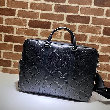 Gucci GG Embossed Briefcase 658573 Size 40×29×6cm