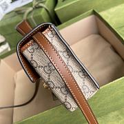Gucci Padlock Mini Bag In Beige & Ebony Supreme 652683 Size 18x10x5cm - 3