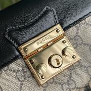 Gucci Padlock Mini Bag In Beige & Ebony Supreme 652683 Size 18x10x5cm - 5