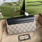 Gucci Padlock Mini Bag In Beige & Ebony Supreme 652683 Size 18x10x5cm - 6