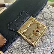 Gucci Padlock Shoulder Bag In Black 644527 Size 27.5x18x6cm - 3