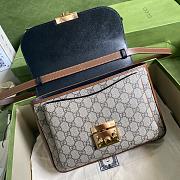 Gucci Padlock Shoulder Bag In Black 644527 Size 27.5x18x6cm - 5