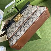 Gucci Padlock Shoulder Bag In Black 644527 Size 27.5x18x6cm - 6