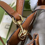 Gucci Jackie 1961 Medium Tote Bag In Blue Denim 649016 Size 30x24x12cm - 6