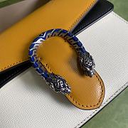 Gucci Dionysus Mini Leather Bag In Yellow & White 421970 Size 20cm - 2