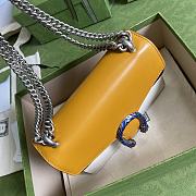 Gucci Dionysus Mini Leather Bag In Yellow & White 421970 Size 20cm - 5