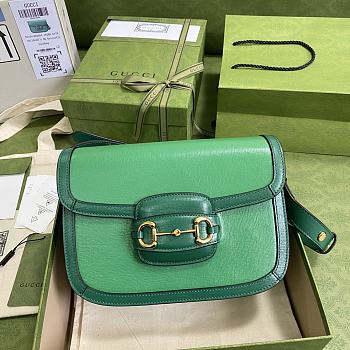 Gucci Horsebit In Green 602204 Size 25.5x18x6cm
