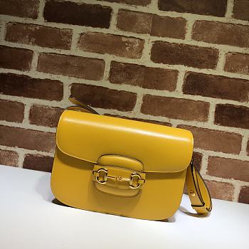 Gucci Horsebit In Yellow 602204 Size 25.5x18x6cm