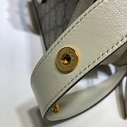 Gucci Horsebit In White Canvas 602204 Size 25cm - 6