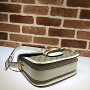 Gucci Horsebit In White Canvas 602204 Size 25cm - 5