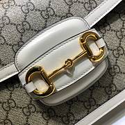 Gucci Horsebit In White Canvas 602204 Size 25cm - 4