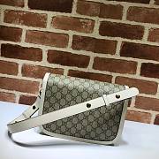 Gucci Horsebit In White Canvas 602204 Size 25cm - 3