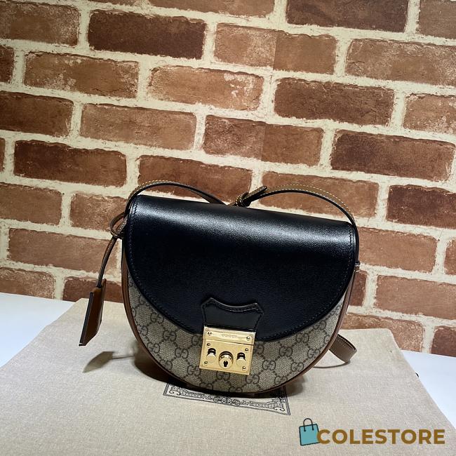 Gucci Padlock Small Shoulder Bag In Black 644524 Size 22x19.5x6.5cm - 1
