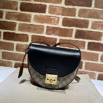 Gucci Padlock Small Shoulder Bag In Black 644524 Size 22x19.5x6.5cm