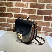 Gucci Padlock Small Shoulder Bag In Black 644524 Size 22x19.5x6.5cm - 4