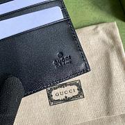 Gucci Embossed Wallet In Black 625562 Size 12x9.7cm - 4