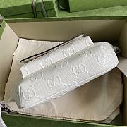 Gucci Embossed Belt Bag In White 645093 Size 28×18×8cm - 5