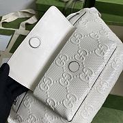 Gucci Embossed Belt Bag In White 645093 Size 28×18×8cm - 2