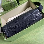 Gucci Embossed Messenger In Black 658565 Size 29×22×9.5cm - 5
