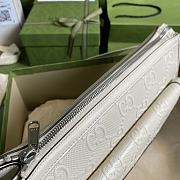 Gucci Embossed Messenger In White 658565 Size 29×22×9.5cm - 2
