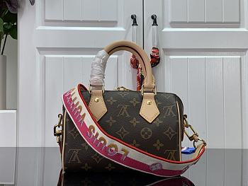 Louis Vuitton Speedy Bandoulière With Pink Strap20 M41112 20cm 