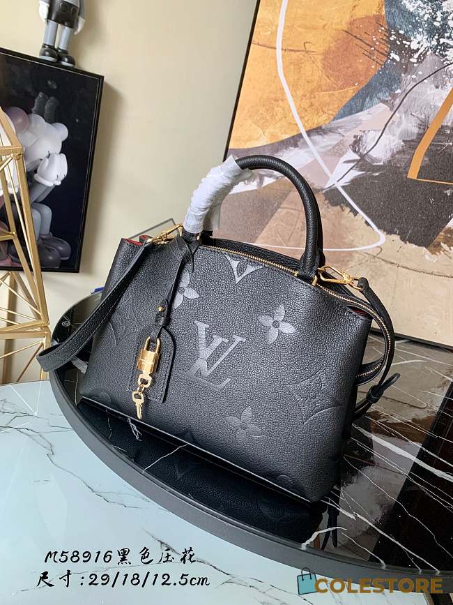 Louis Vuitton Grand Palais Tote Bag In Black M45842 Size 29x18x12.5cm - 1