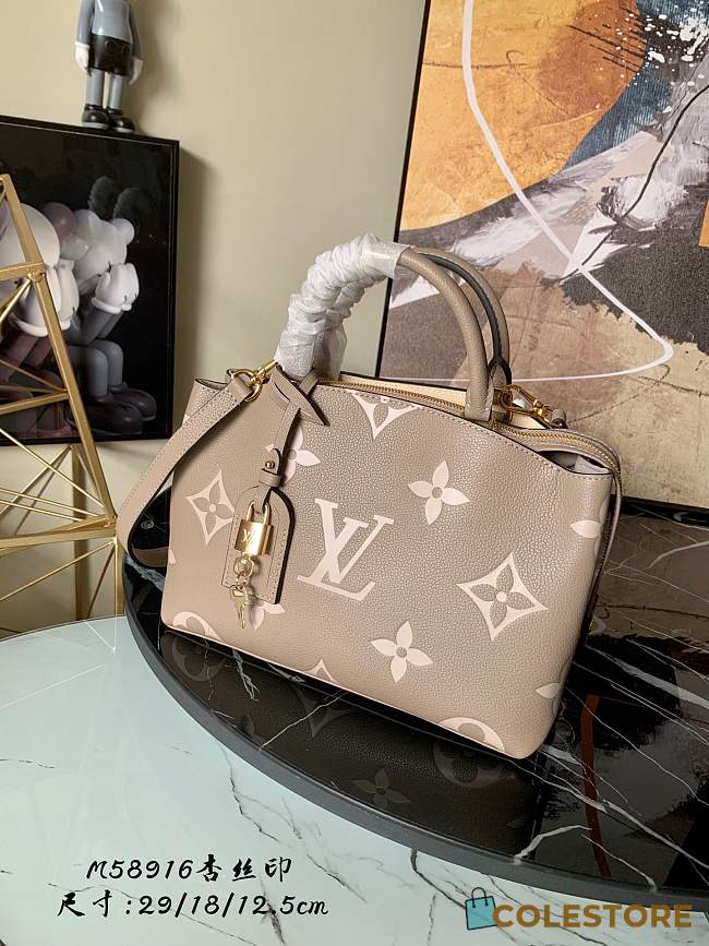 Louis Vuitton Grand Palais Tote Bag In Biocolor Black&Pink 29cm - 1
