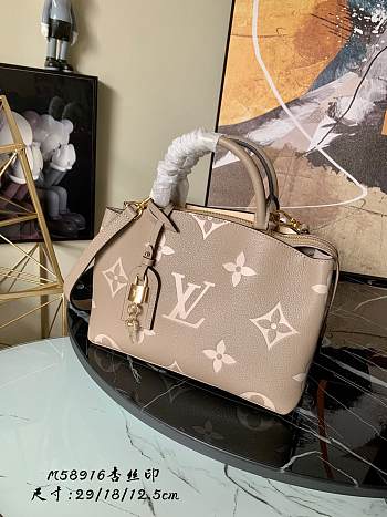 Louis Vuitton Grand Palais Tote Bag In Biocolor Black&Pink 29cm