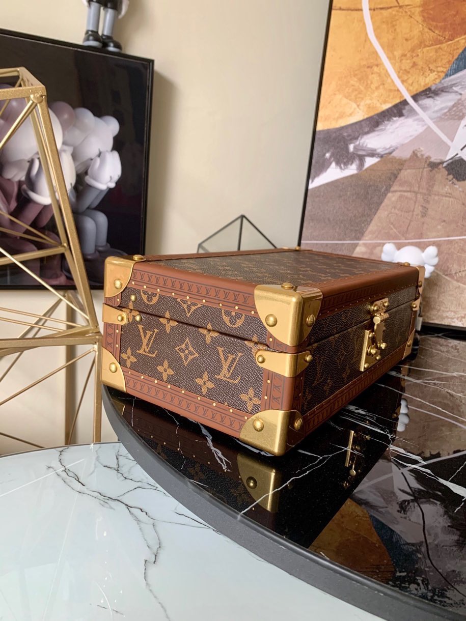Louis Vuitton Coffret Tresor Monogram Canvas M47023 Size 35x12x19.5cm –  Teeazx