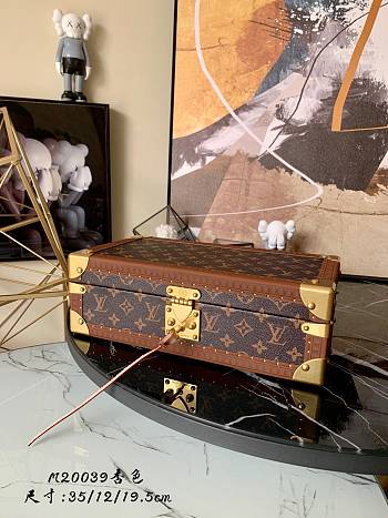 Louis Vuitton Coffret Tresor Monogram Canvas In Beige M47023 Size 35x12x19.5cm