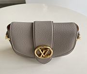Louis Vuitton Pont 9 Soft Calfskin Leather In Grey M55948 Size 25cm - 6