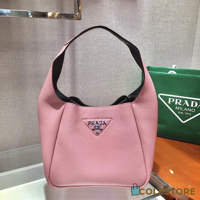 Prada Pink Leather Handbag 1BC127 Size 23x21x13cm - 1