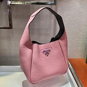 Prada Pink Leather Handbag 1BC127 Size 23x21x13cm - 5