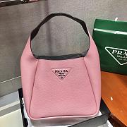 Prada Pink Leather Handbag 1BC127 Size 23x21x13cm - 4