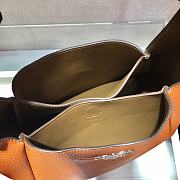 Prada Orange Leather Handbag 1BC127 Size 23x21x13cm - 2