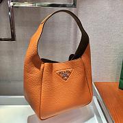 Prada Orange Leather Handbag 1BC127 Size 23x21x13cm - 3