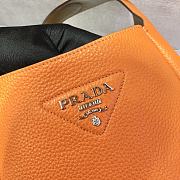 Prada Orange Leather Handbag 1BC127 Size 23x21x13cm - 6