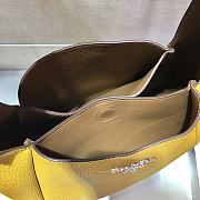 Prada Yellow Leather Handbag 1BC127 Size 23x21x13cm - 6