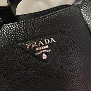 Prada Black Leather Handbag 1BC127 Size 23x21x13cm - 4