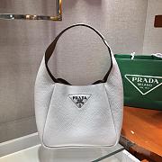 Prada White Leather Handbag 1BC127 Size 23x21x13cm - 1
