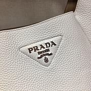 Prada White Leather Handbag 1BC127 Size 23x21x13cm - 4