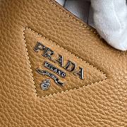 Prada Small Brown Leather Handbag 1BC127 Size 23x21x13cm  - 4