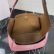 Prada Small Pink Leather Handbag 1BC127 Size 23x21x13cm  - 6
